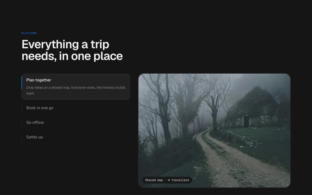 Features Vertical Tabs Section for React | Charcoal UI